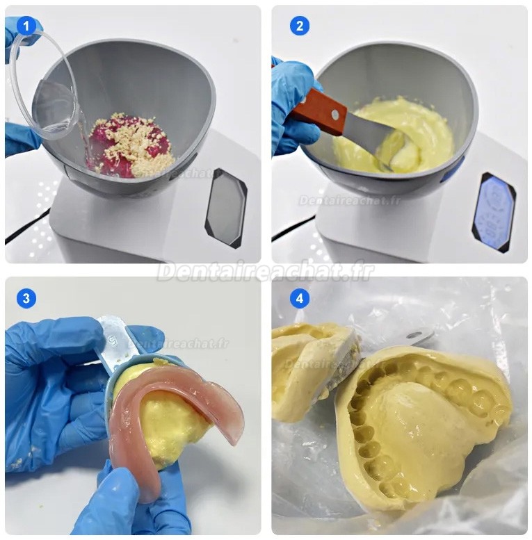 Mélangeur d'alginate et de plâtre pour laboratoire dentaire, modèle à 6 vitesses